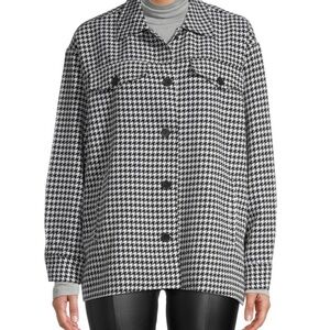 BCBGeneration Houndstooth Shacket